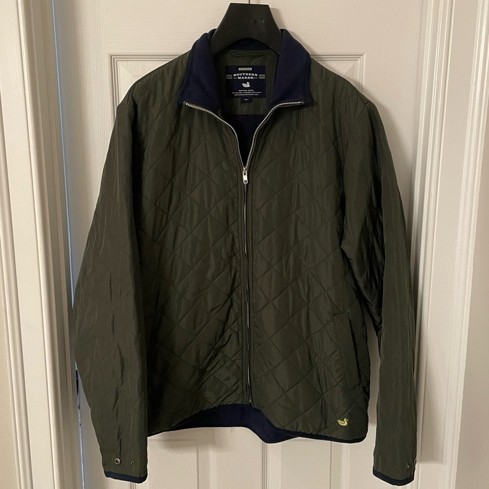 Southern Marsh Quilted Green Jacket, Size XL